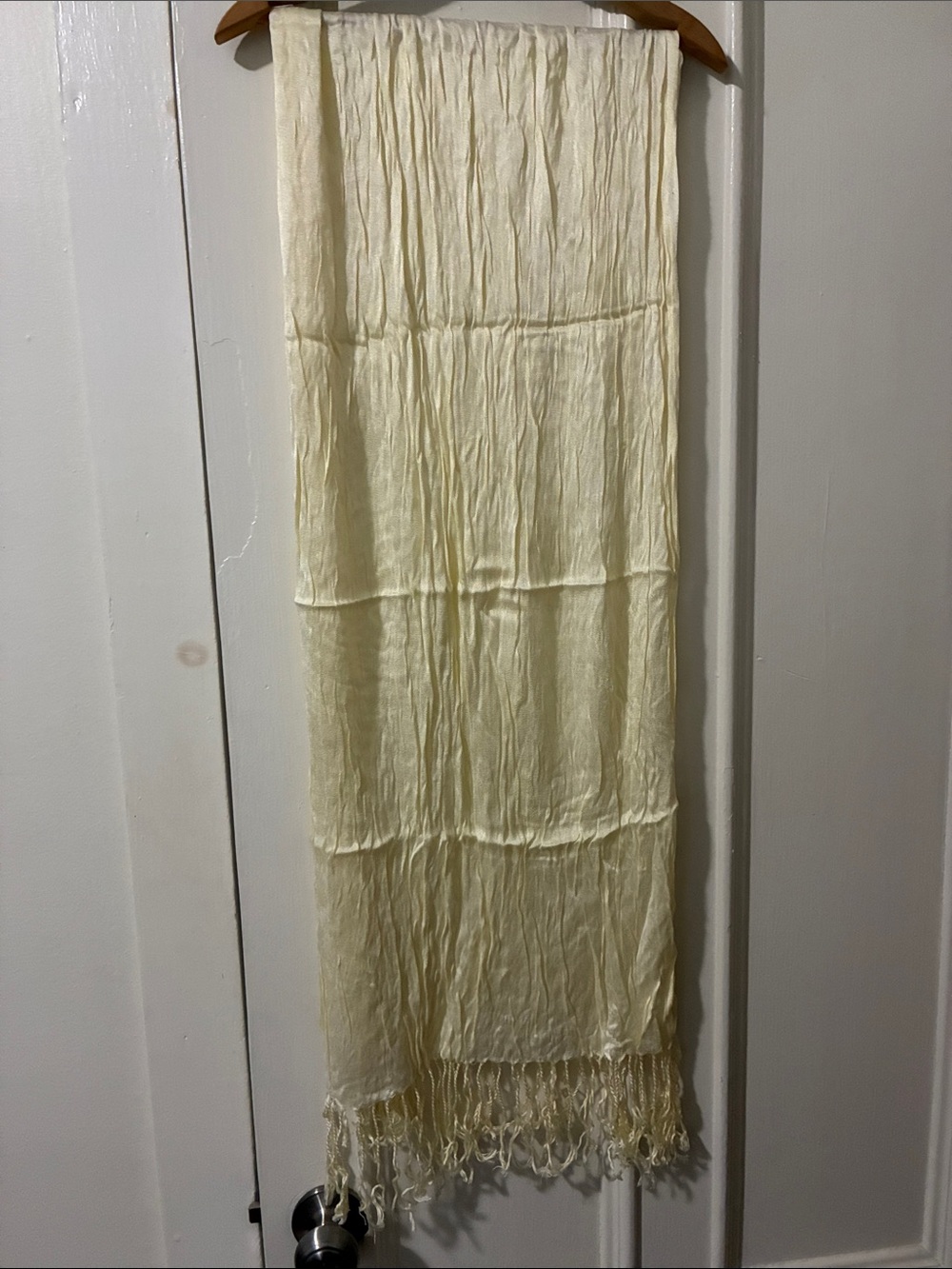 Yellow Headwrap Scarf Fringe